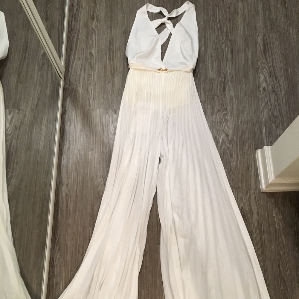 Adriana Degreas White Jumpsuit - Brand New